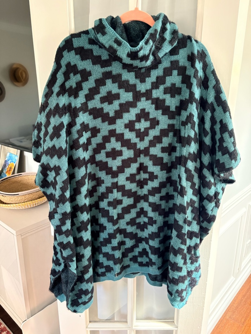 Grace & Lace Teal and Black Knit Topper